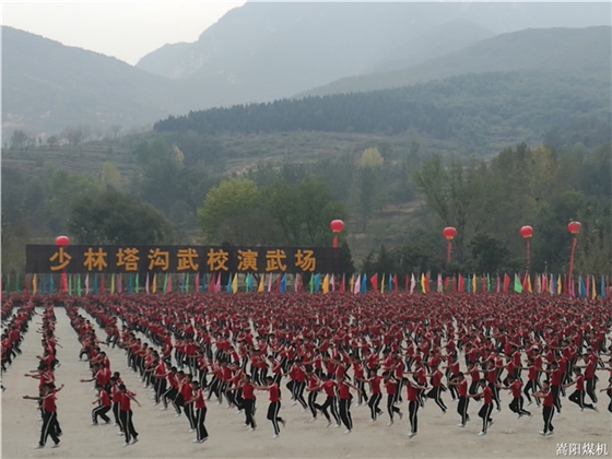 第十一屆鄭州國(guó)際少林武術(shù)節(jié)萬人武術(shù)團(tuán)體操表演